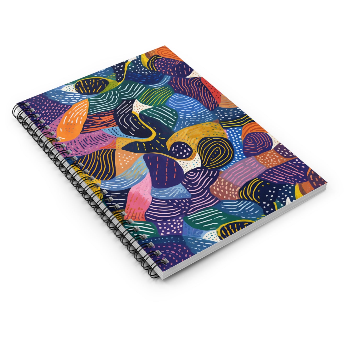 | Kiki | Spiral Notebook - Ruled Line | African Wax Print |