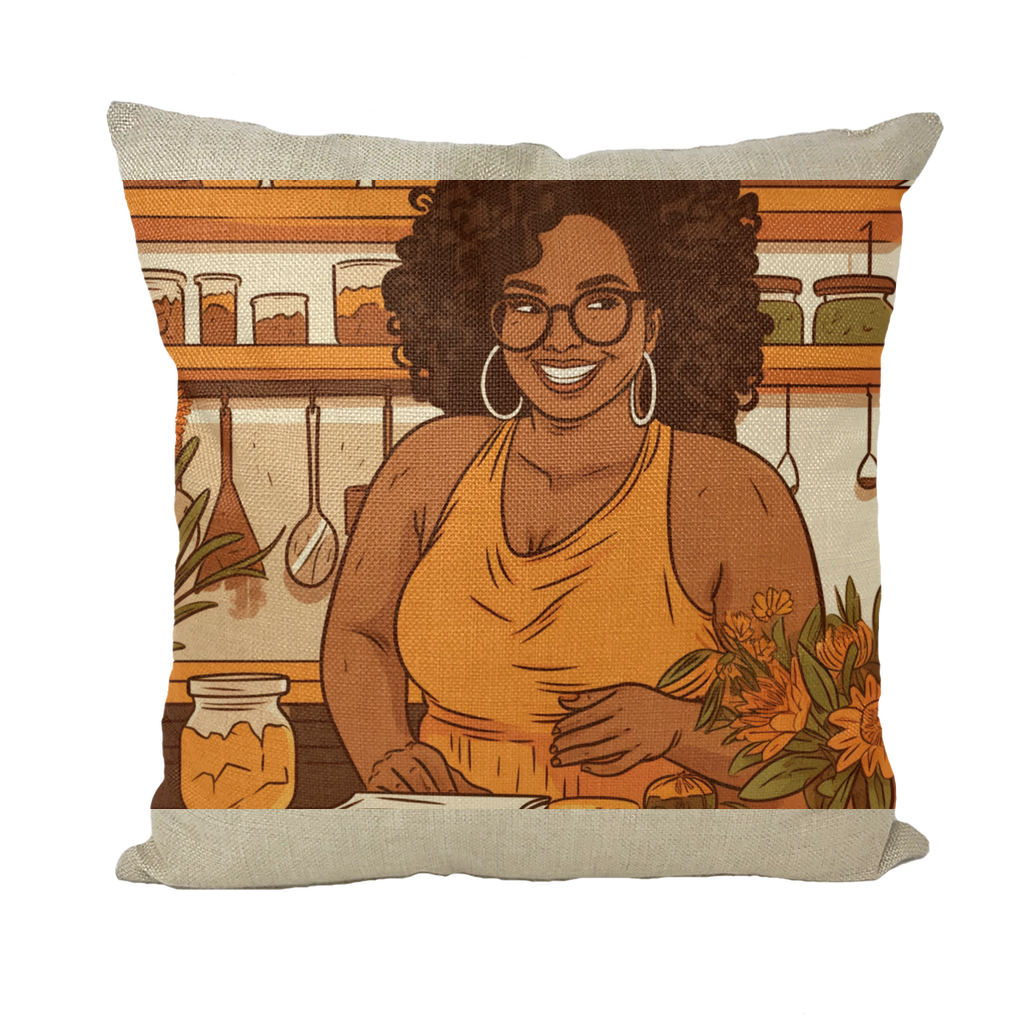 |Sunny Melanin Magic | Throw Pillows