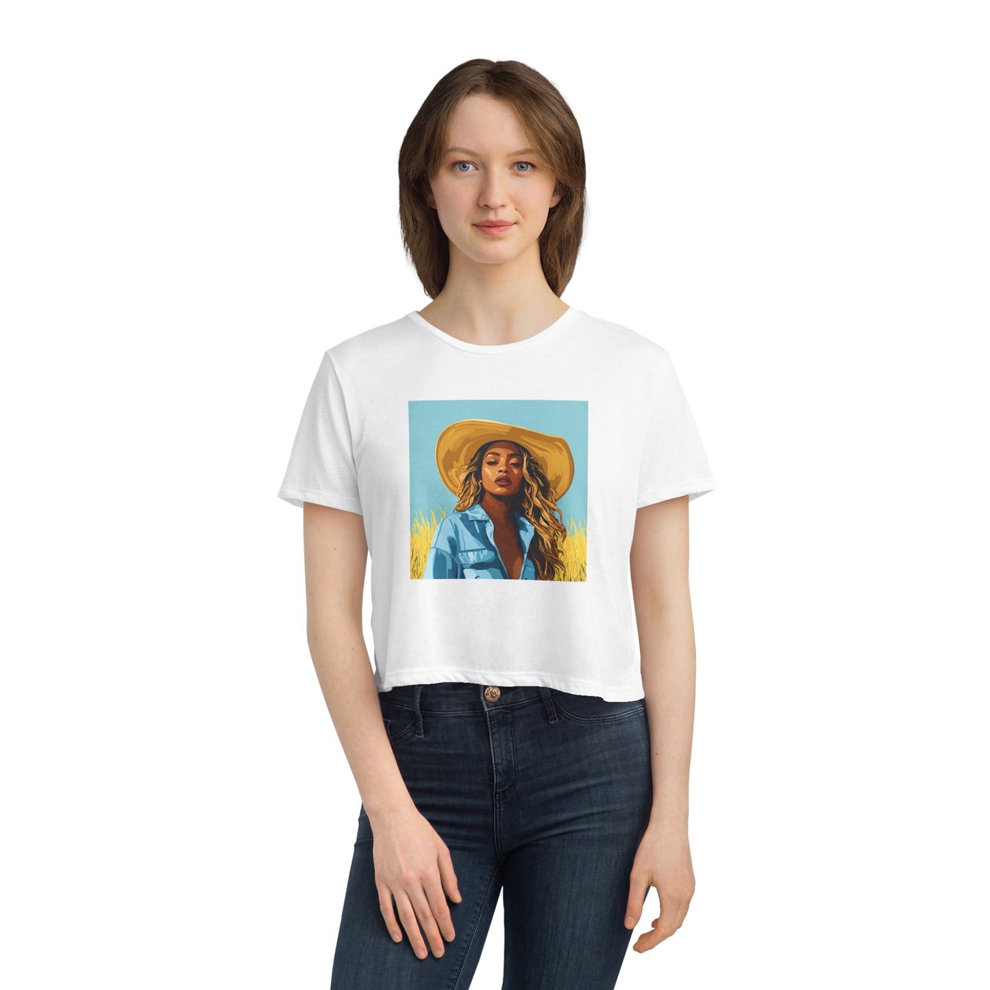 Bey collection : Women's Flowy Cropped Tee