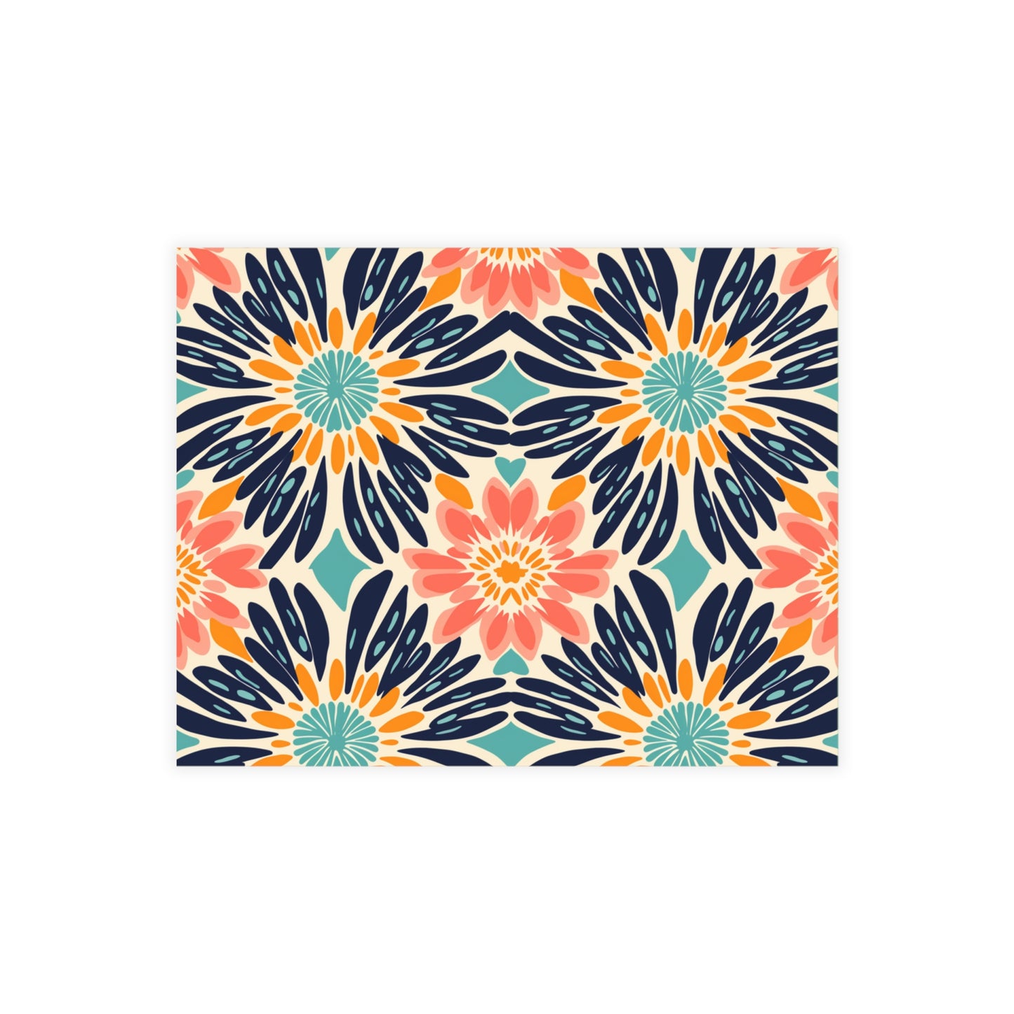 Bogolan Burst | Postcard Bundles (envelopes included) | African Wax Print |