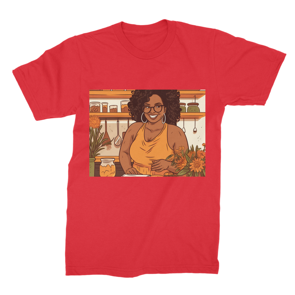 |Sunny Melanin Magic | Premium Jersey Adult T-Shirt