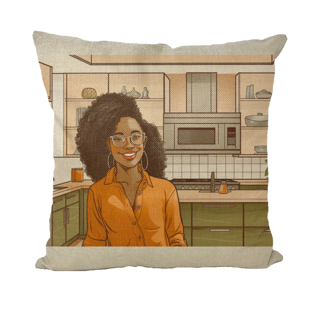 | Rose Melanin Magic | Throw Pillows