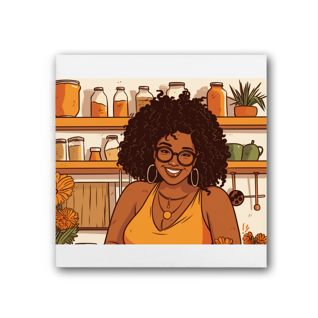 | Mimi Melanin Magic| Premium Stretched Canvas