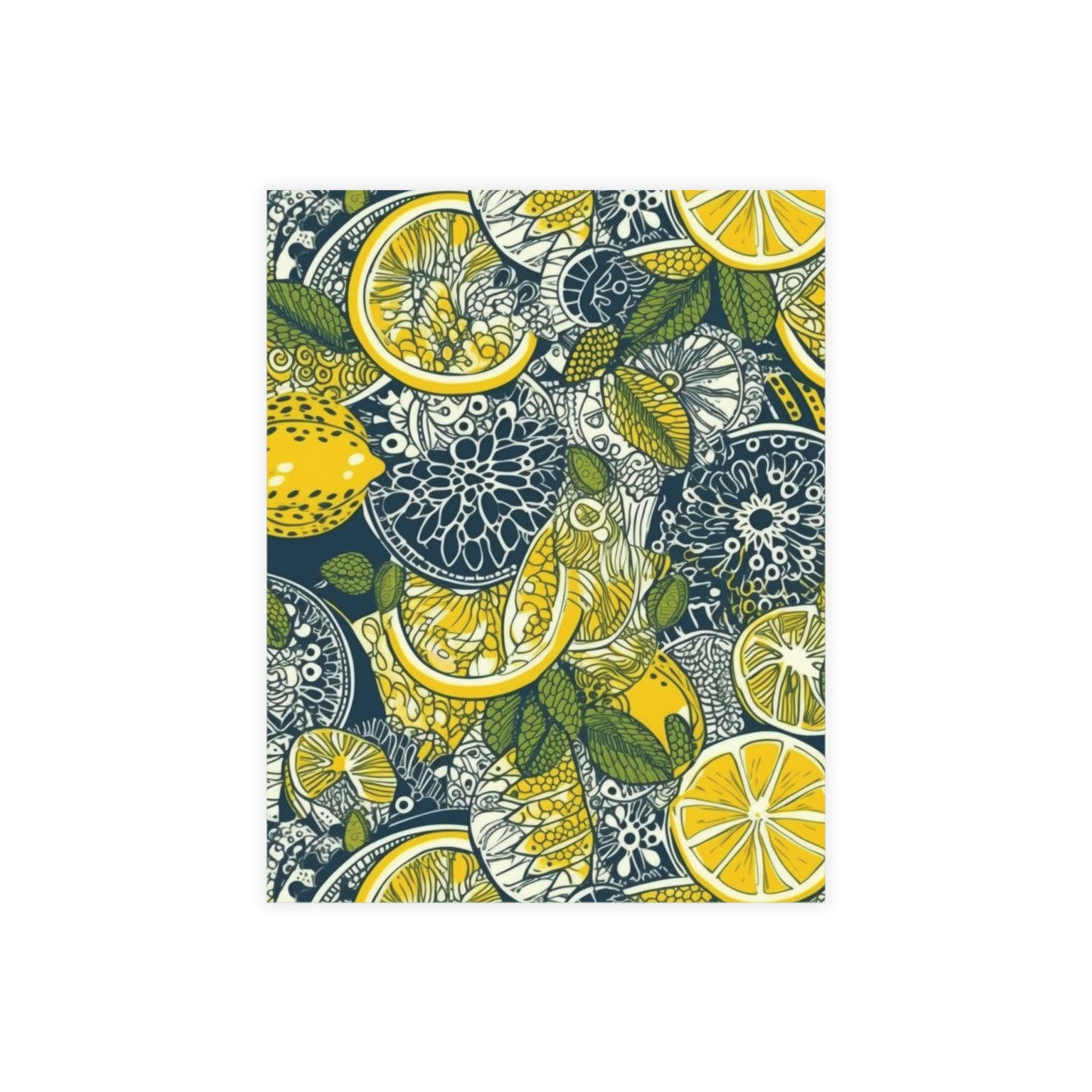 Lemons and Leaves | lemonade lace brunch Postcard Bundles (envelopes included) | African Wax Print|