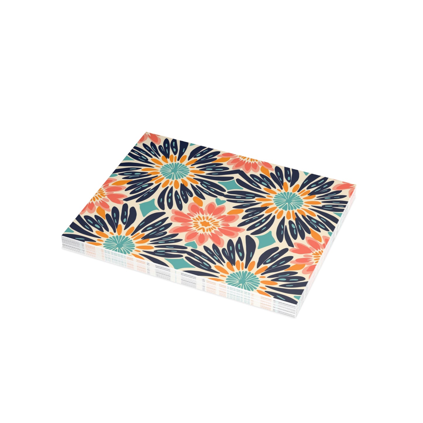 Bogolan Burst | Postcard Bundles (envelopes included) | African Wax Print |