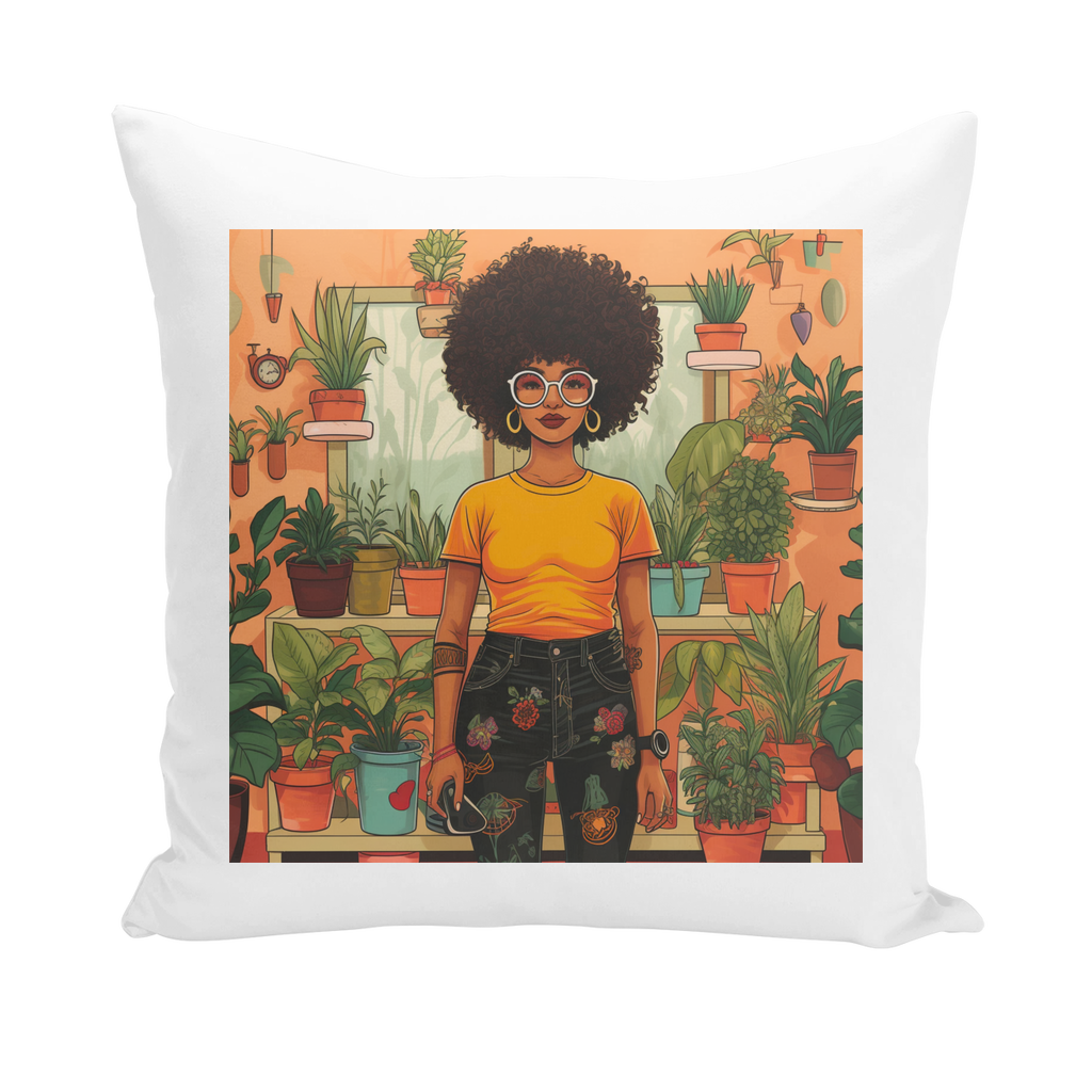 | Plant Mom Collection | Amina Tangerine | Throw Pillows