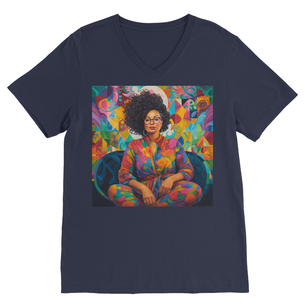 Black In Tech Collection | Kaisha | Premium V-Neck T-Shirt