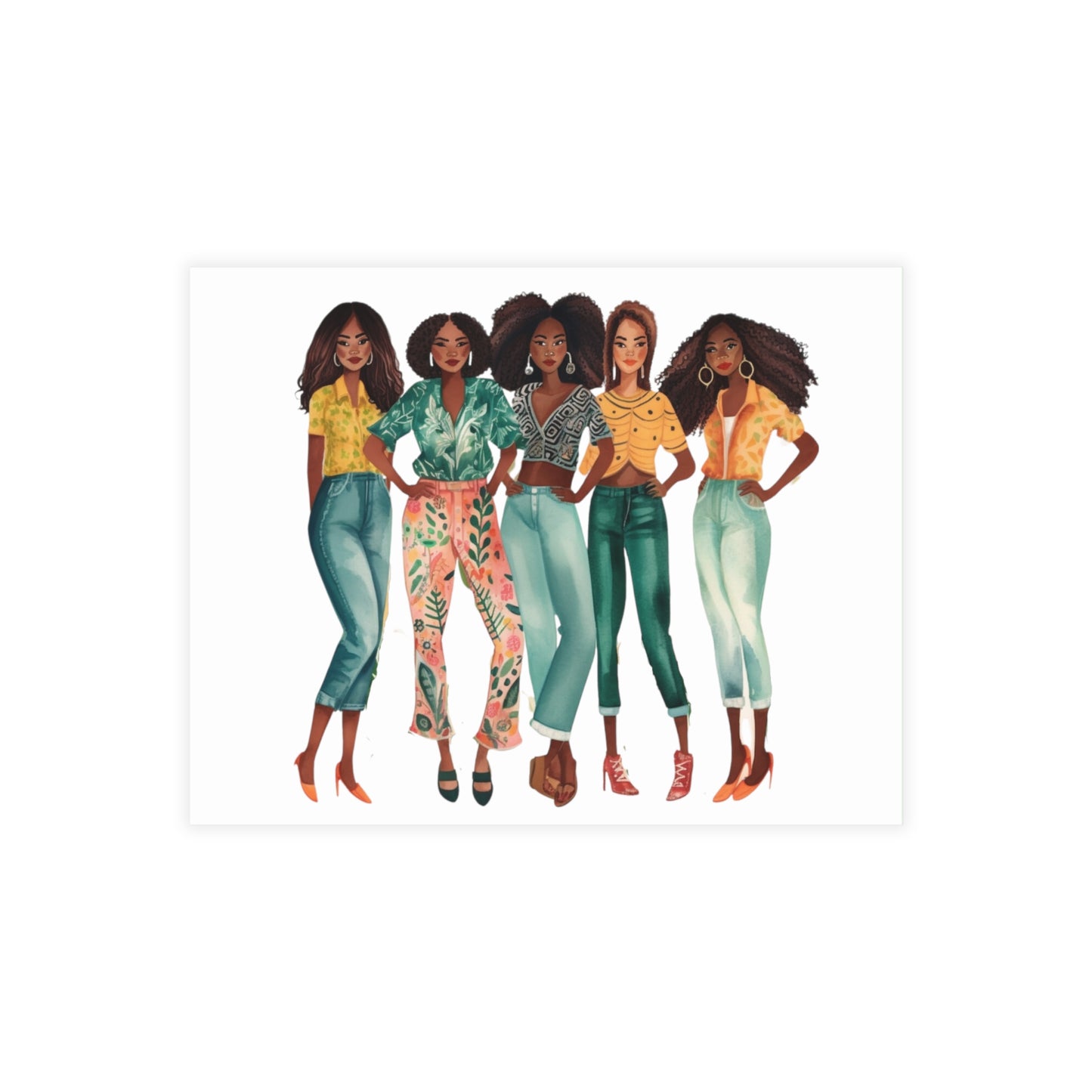 Girlfriends Collection: Postcard Bundles (envelopes included) | Black Women Better together |