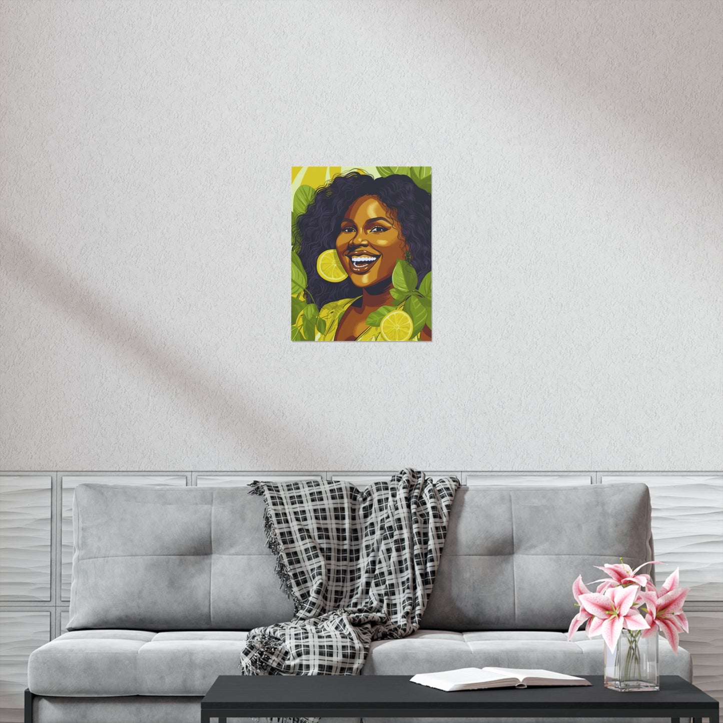 Lemons and Leaves| Premium Matte Vertical Posters