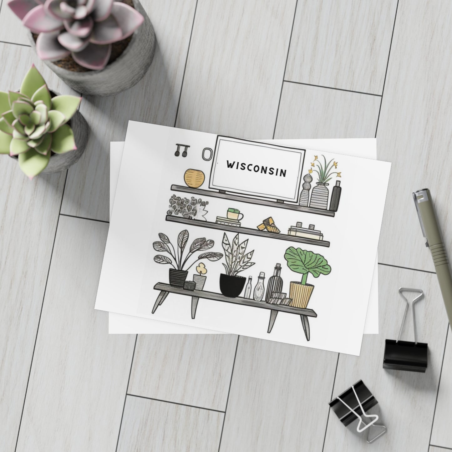 Plant Mom | Wisconsin | Postcard Bundles (envelopes included)