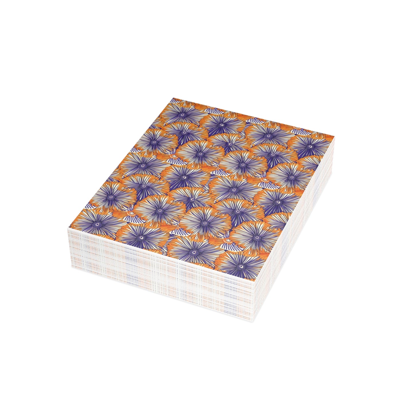 Aso Ebi Affair | Postcard Bundles (envelopes included) | African Wax Print | Orange and white|