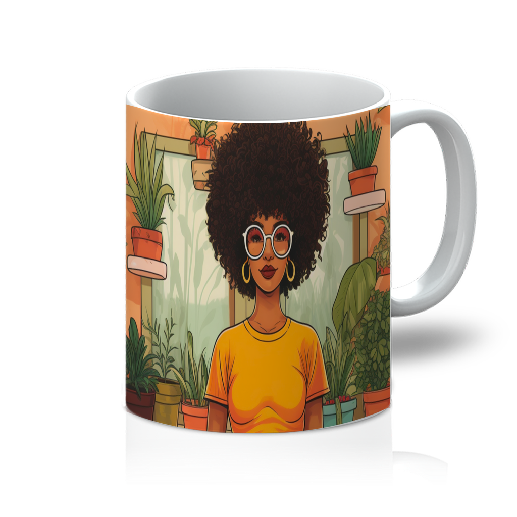 | Plant Mom Collection | Amina Tangerine | 11oz Mug