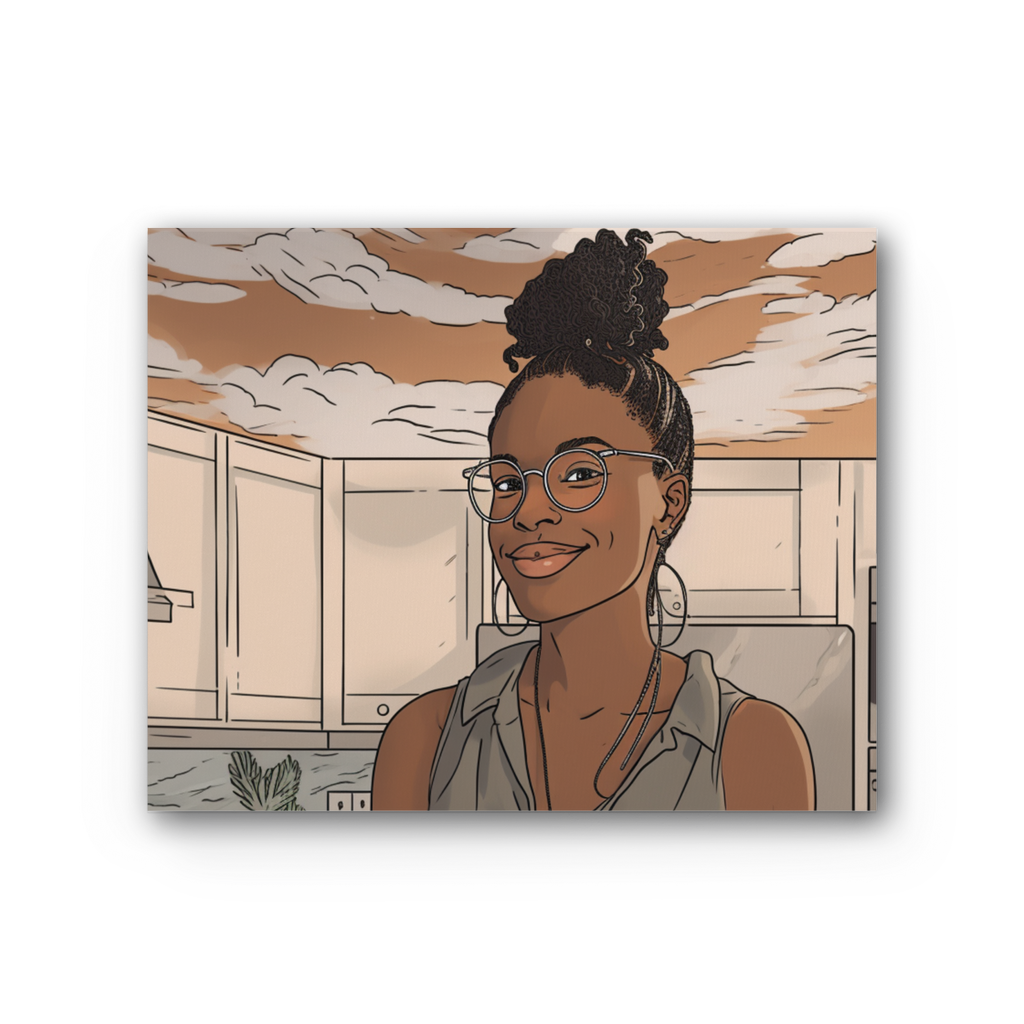 | Tri Melanin Magic Premium Stretched Canvas