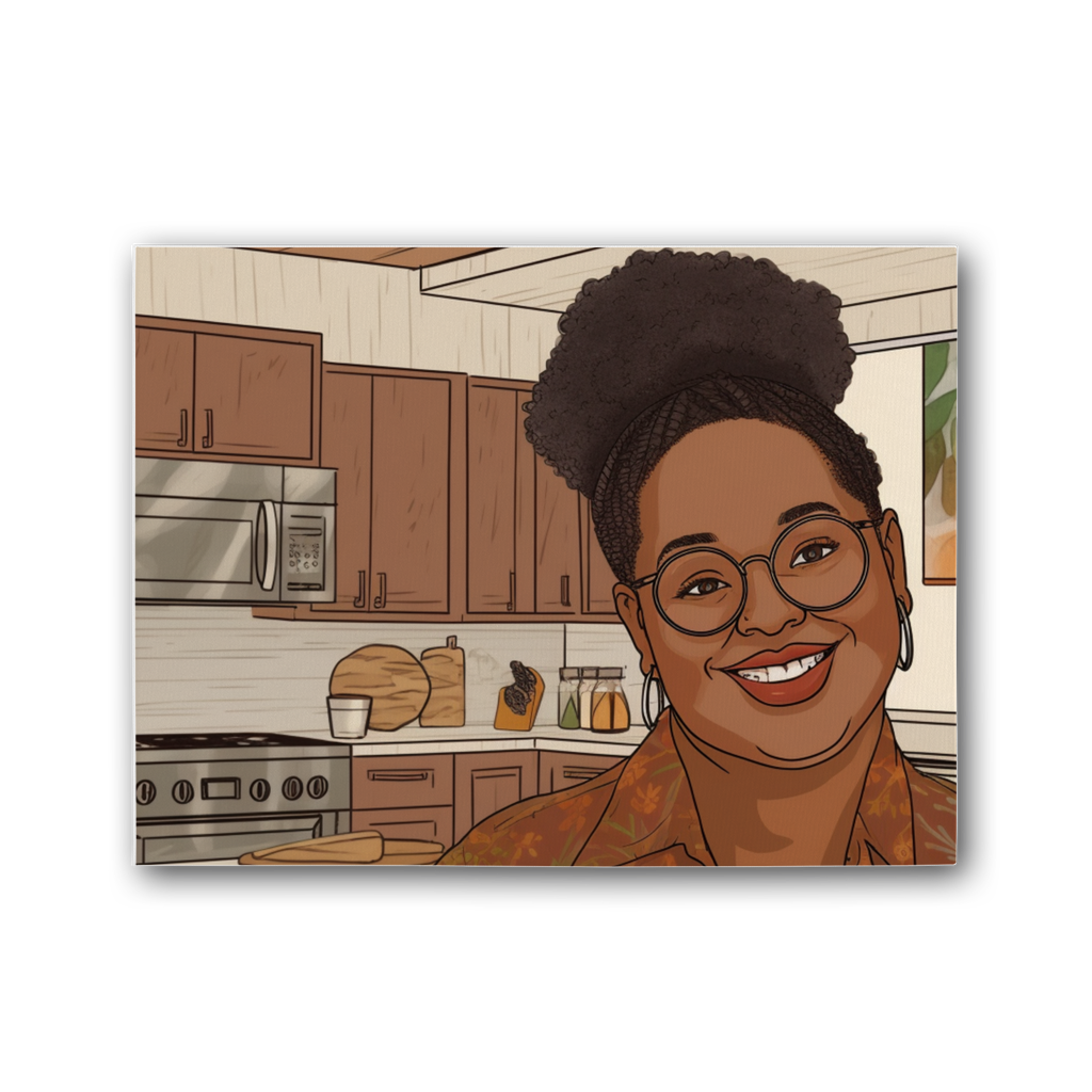 | sheri Melanin Magic| Premium Stretched Canvas