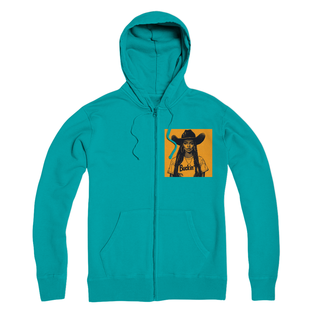 Bey Collection | Buckin' Premium Adult Zip Hoodie