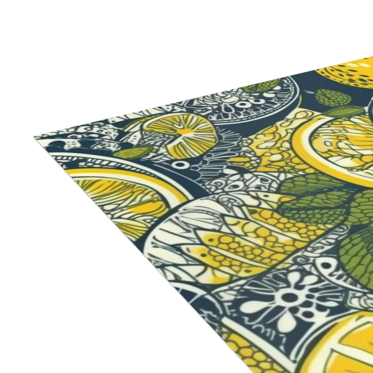 Lemons and Leaves | lemonade lace brunch Postcard Bundles (envelopes included) | African Wax Print|