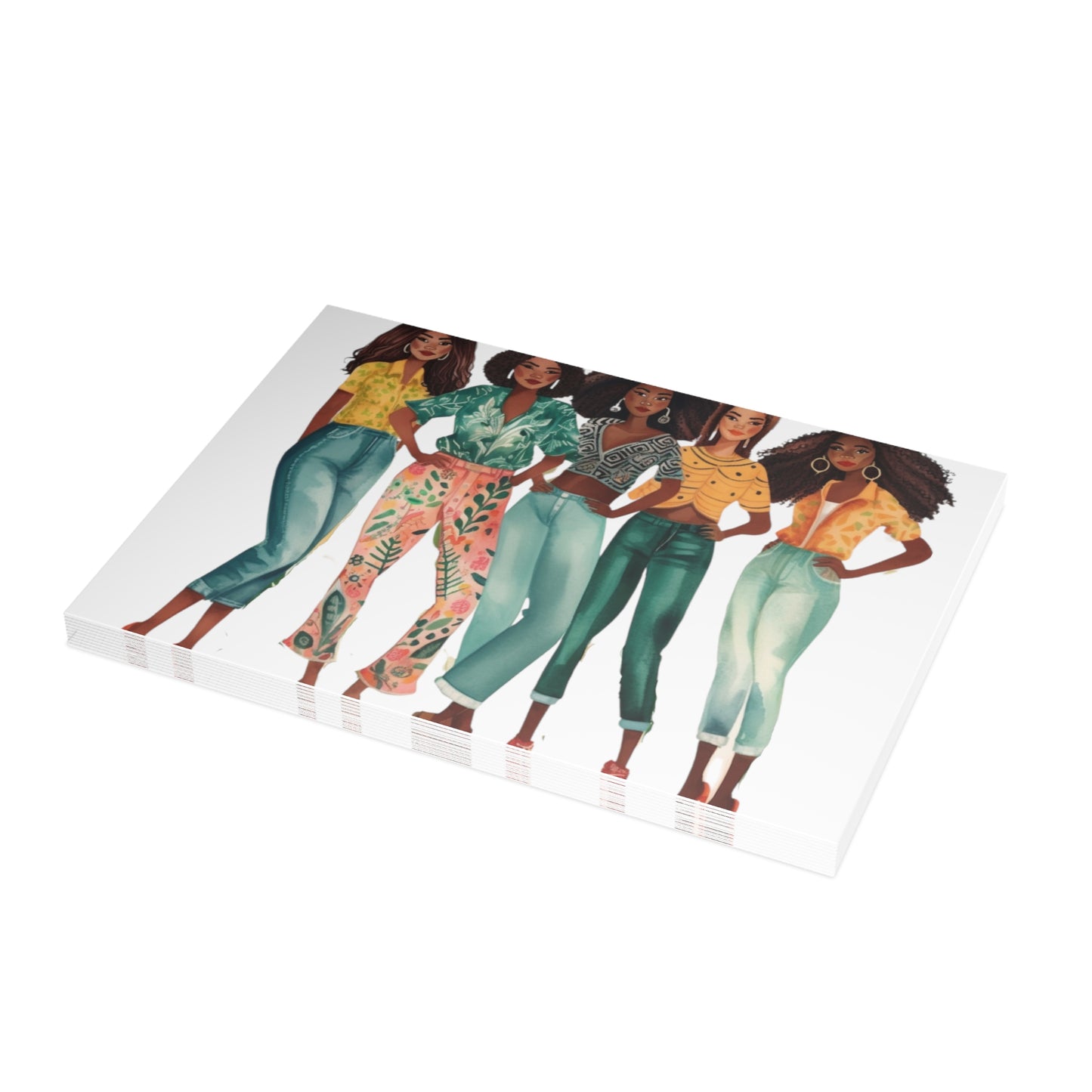 Girlfriends Collection: Postcard Bundles (envelopes included) | Black Women Better together |