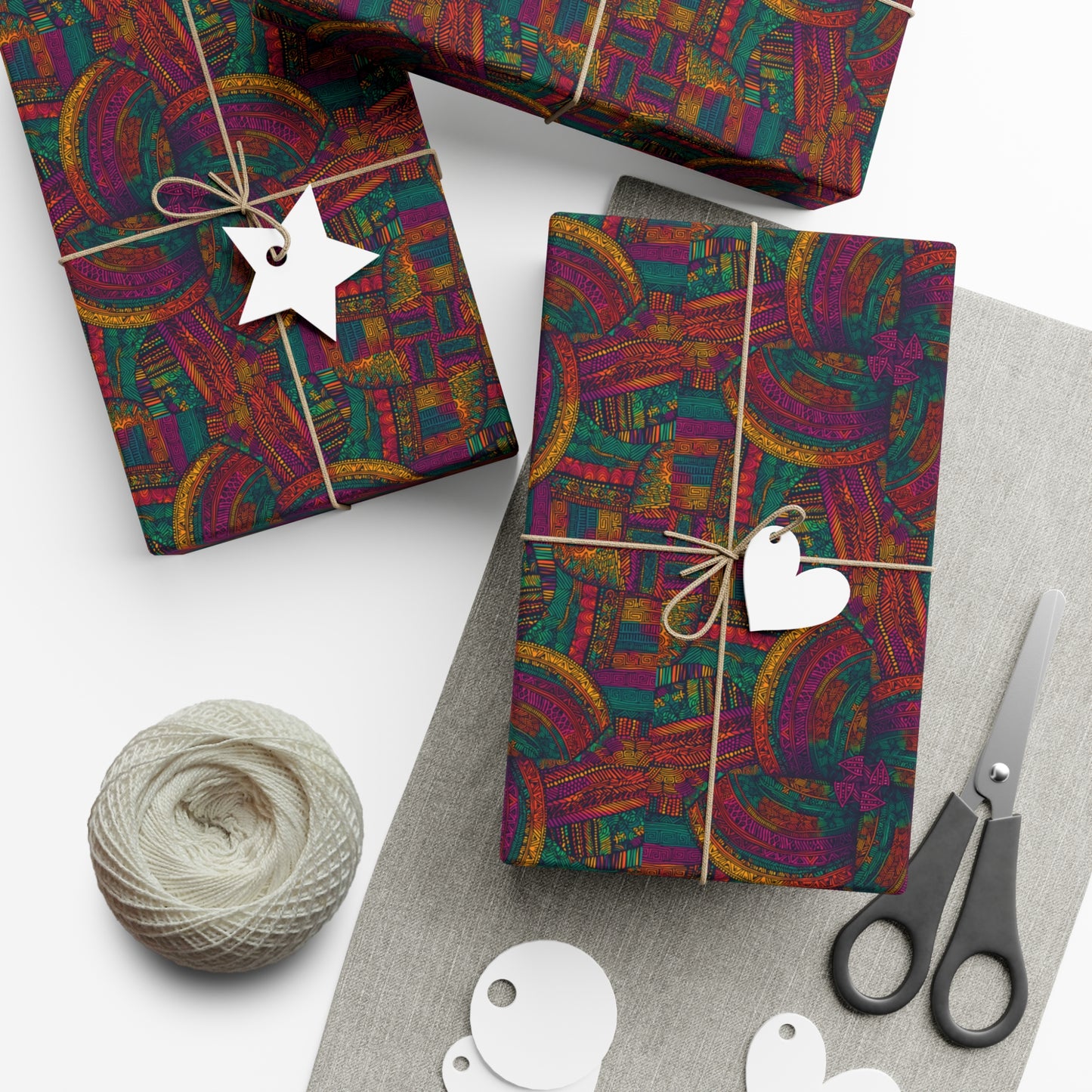African batik Print, Gift Wrap Papers