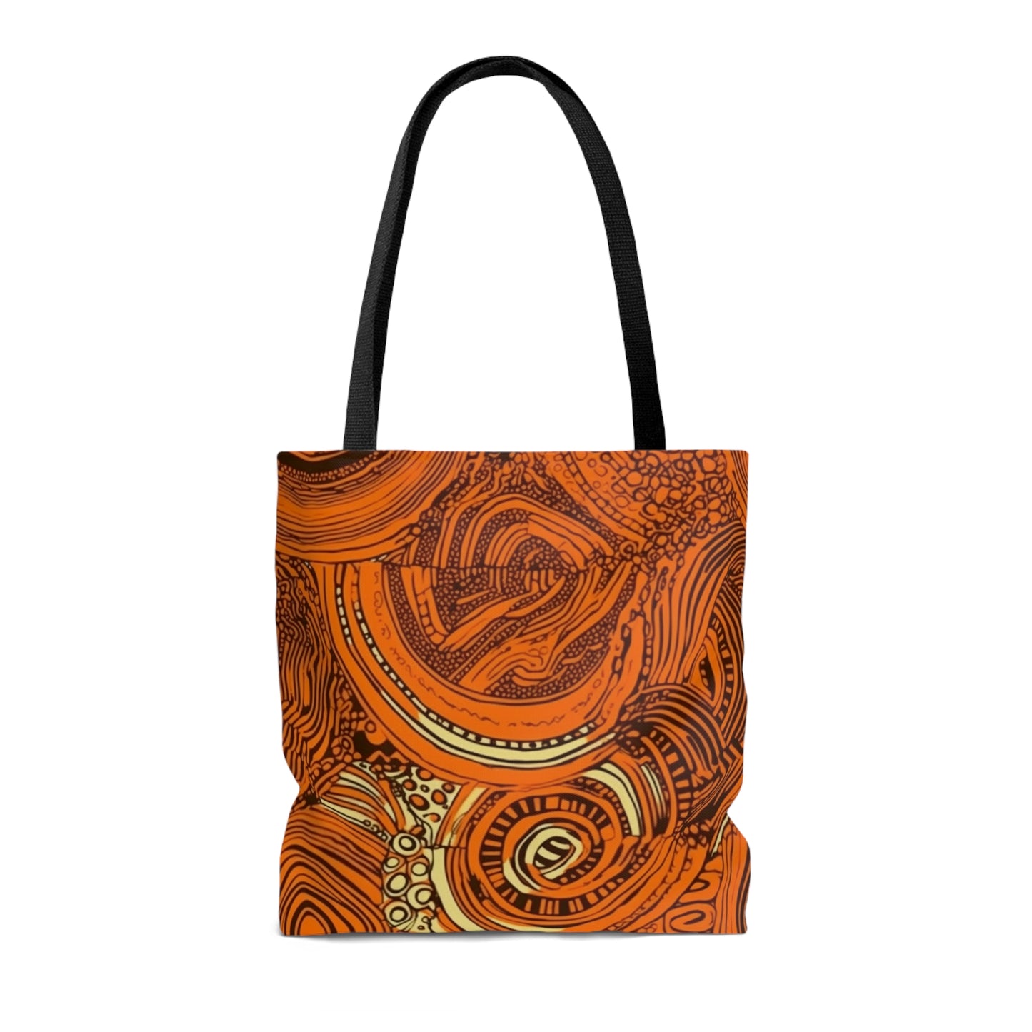 African Dreamcatcher | African Wax Print | Tote Bag | Orange