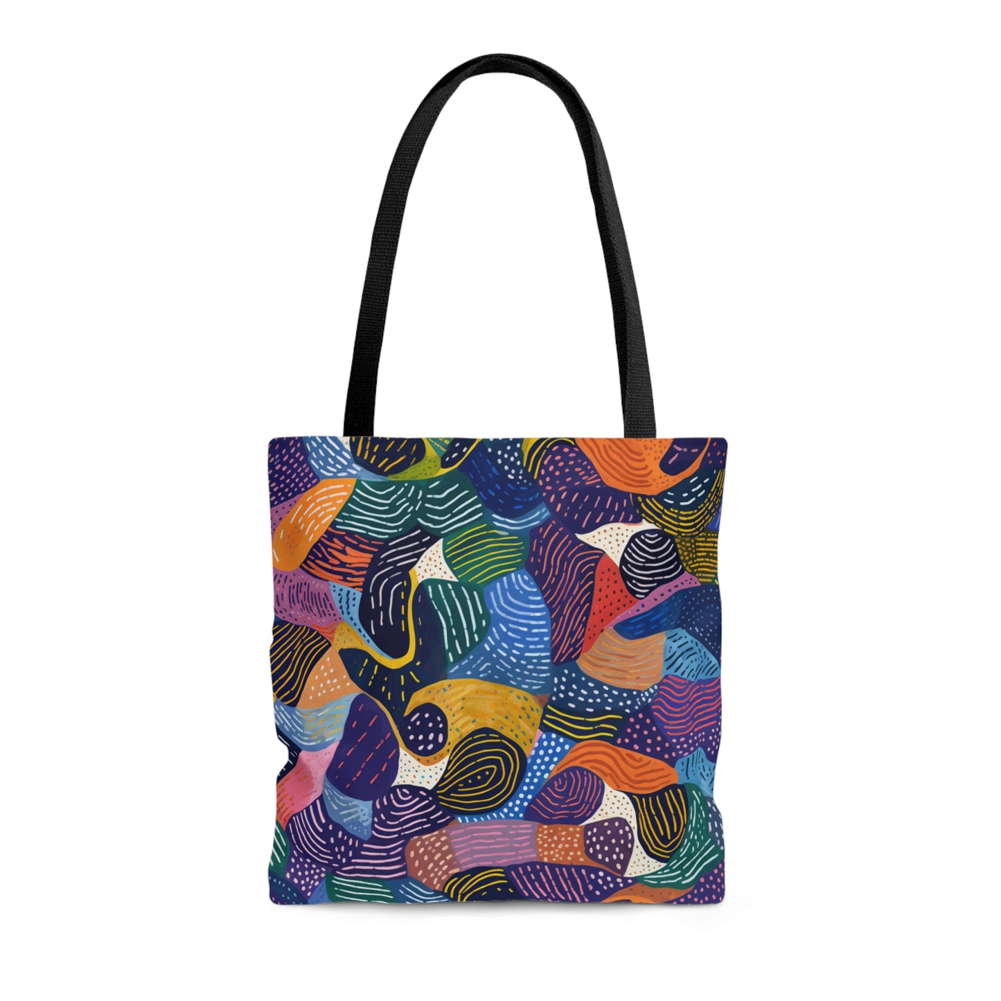 Vibrant Kiki Collections Tote Bag | African Wax Print | Black Women-Owned Business | Stylish Shopping Bag |