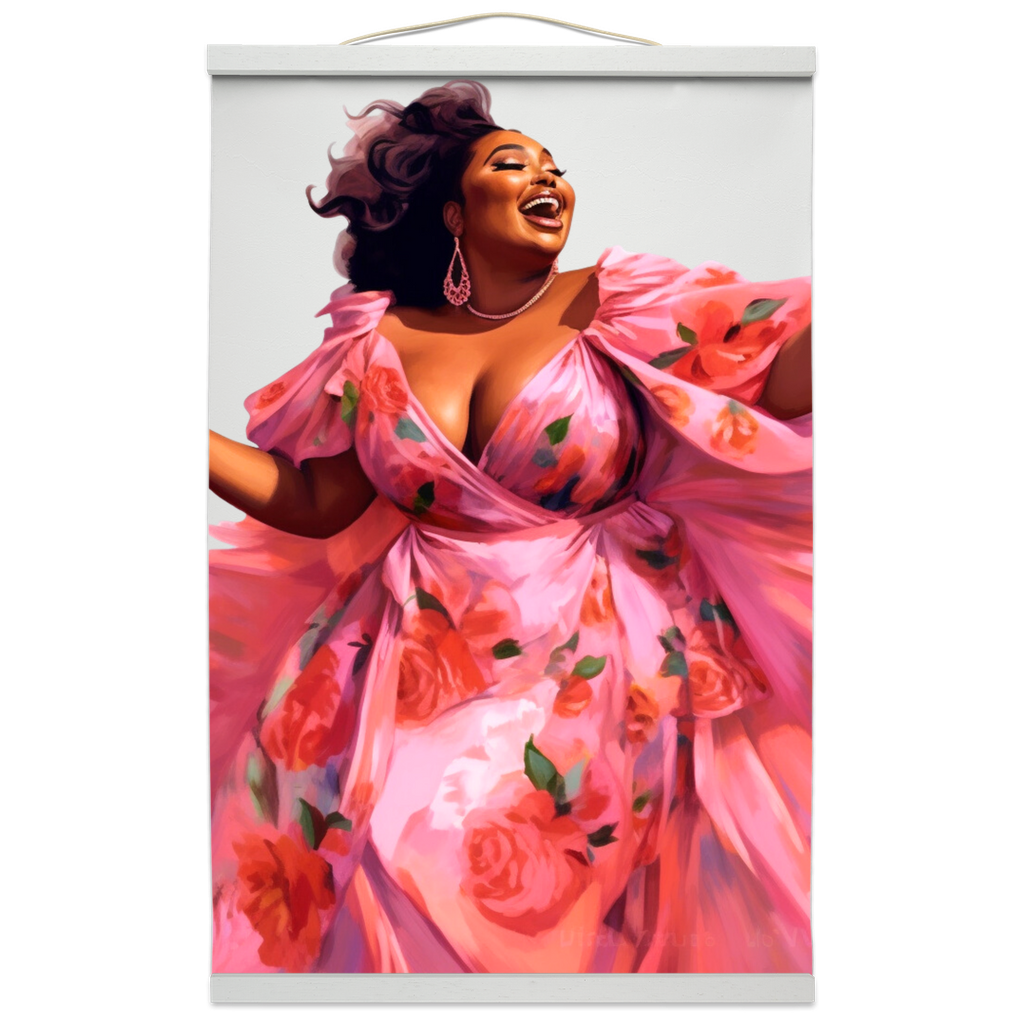 How We See Ourselves Collection | I Feel Beautiful  | Ayanna |  Hanging Canvas Print |