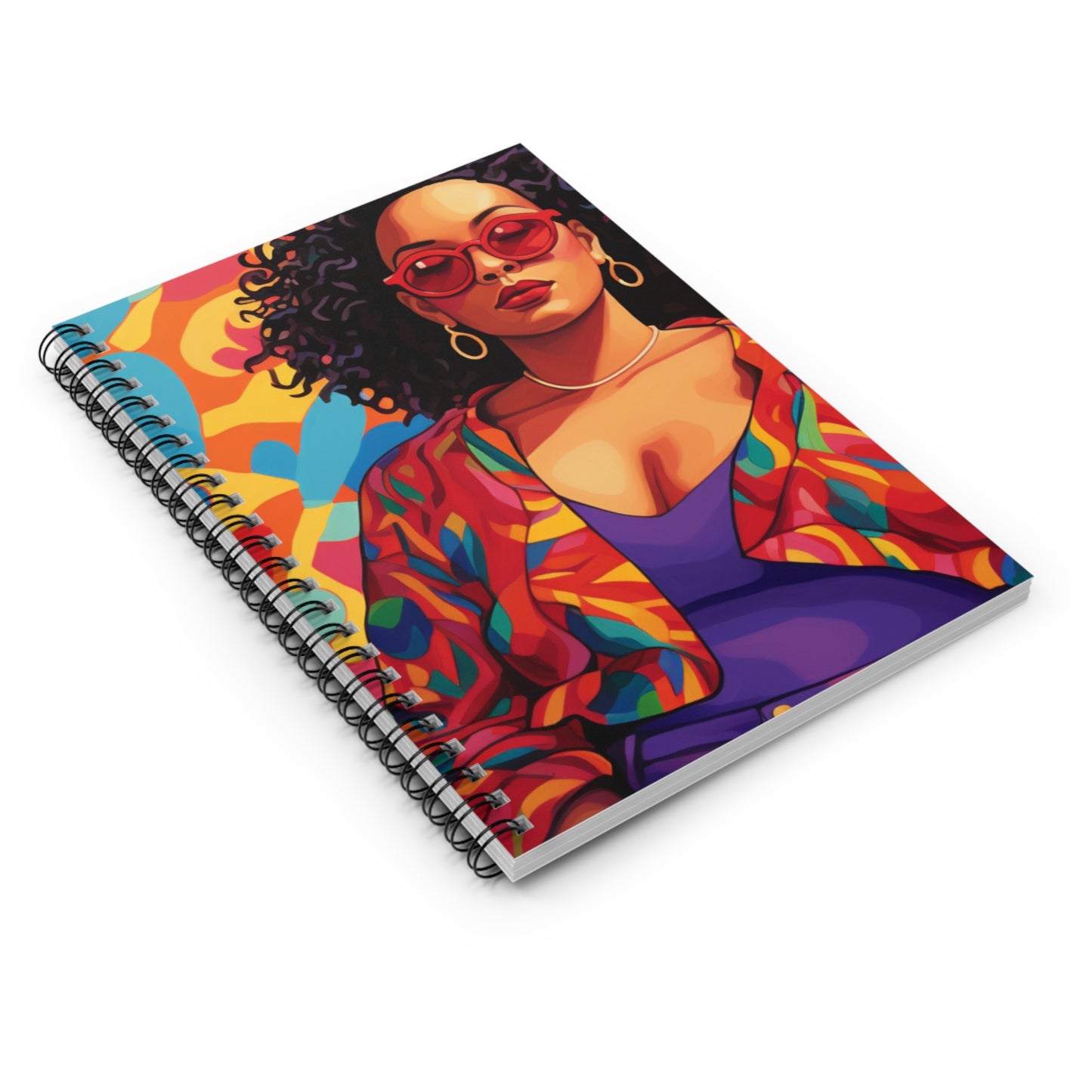 Black In Tech Collection | Amara | Spiral Notebook - Ruled Line