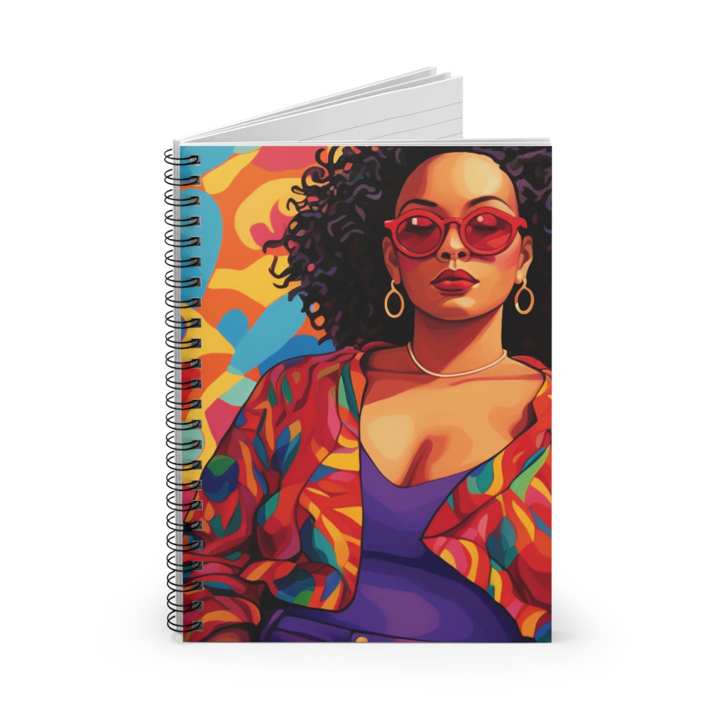 Black In Tech Collection | Amara | Spiral Notebook - Ruled Line