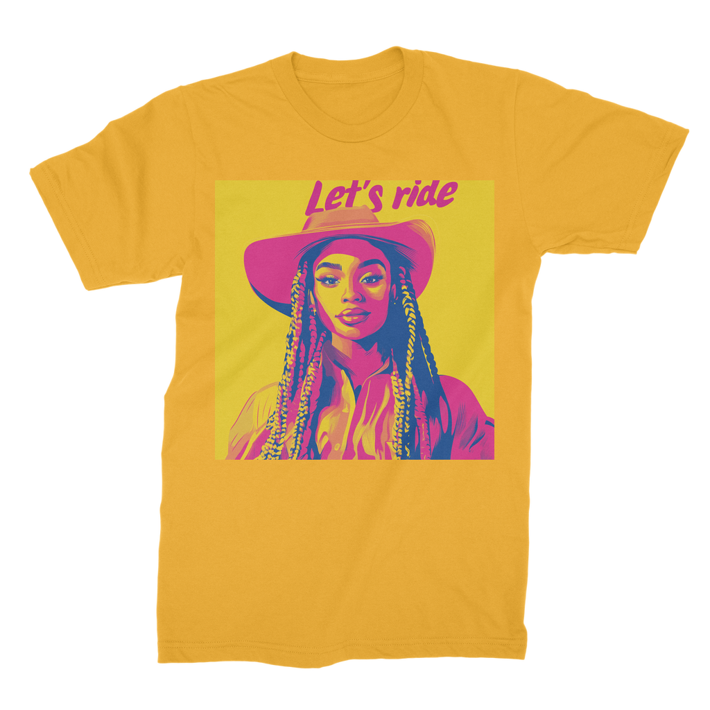 Bey Collection| Winnie Orange : Let's Ride Premium Jersey Adult T-Shirt