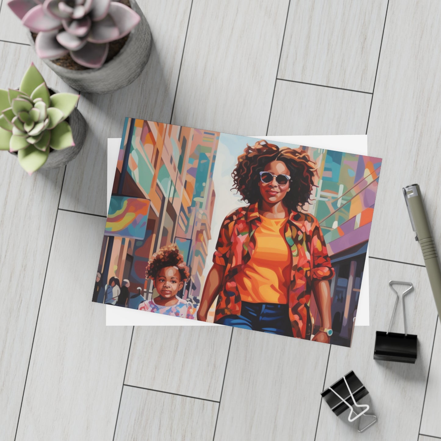 Black In Tech Collection | Mom and Me | Malia | Postcard Bundles (envelopes included) | Black Innovation |