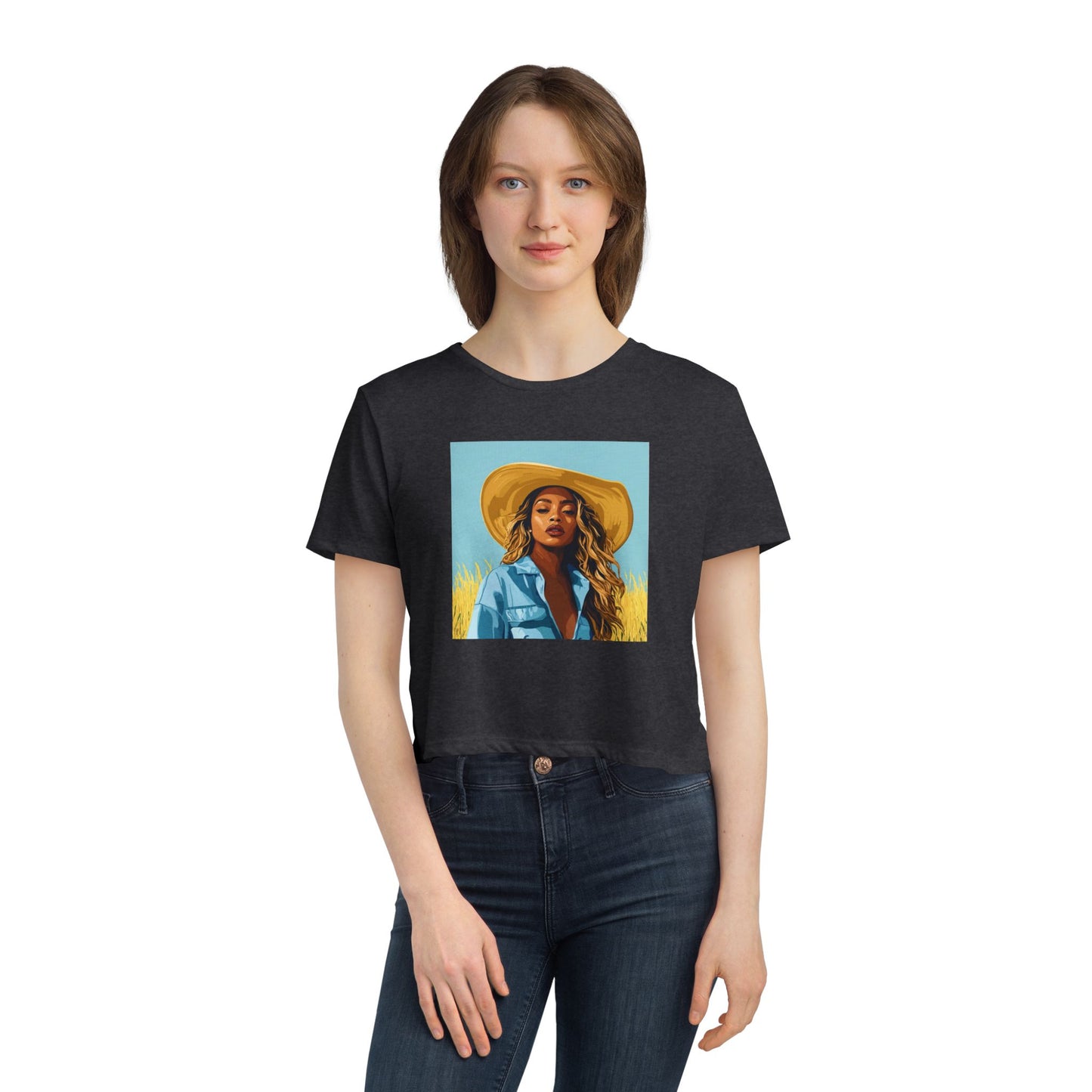 Bey collection : Women's Flowy Cropped Tee