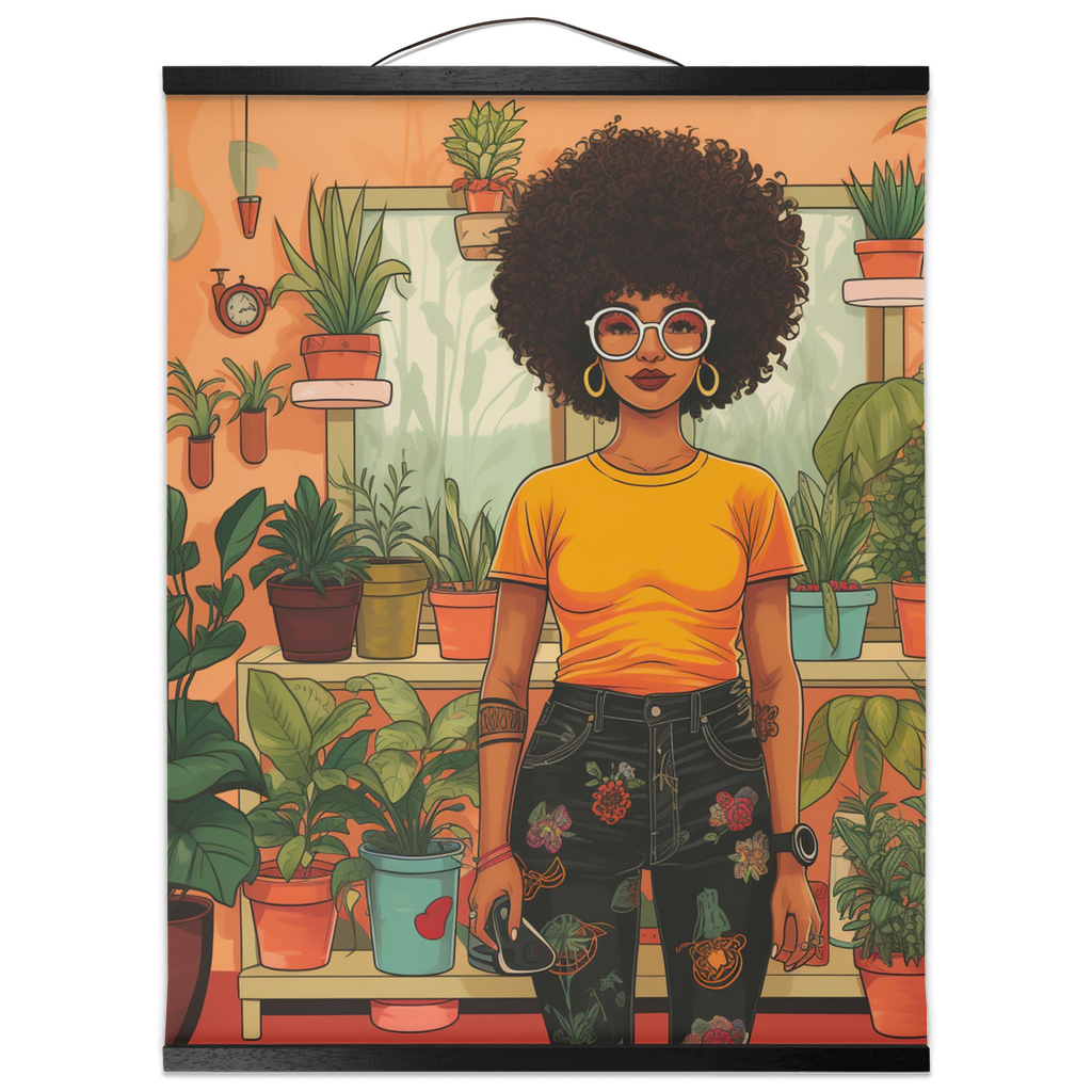 Plant Mom Collection | Amina Tangerine | Canvas |