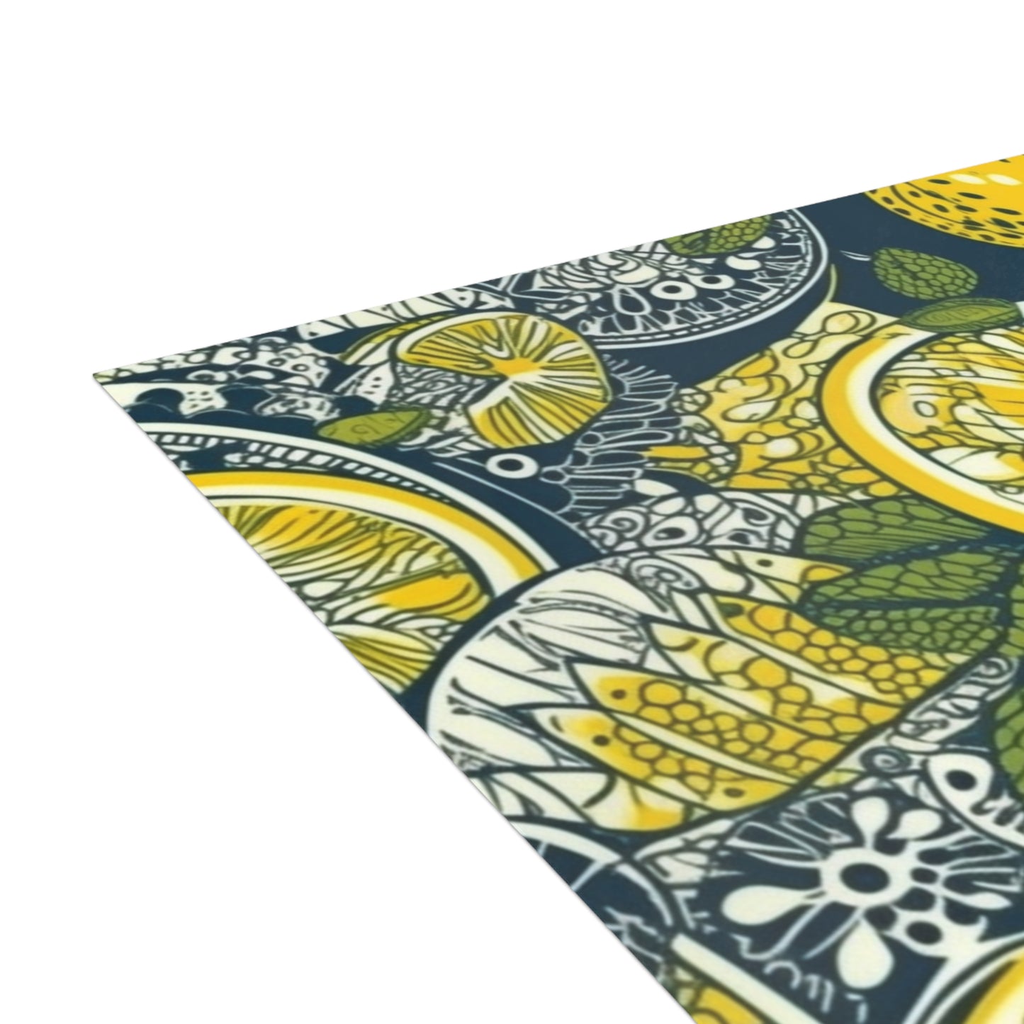 Lemons and Leaves | lemonade lace brunch Postcard Bundles (envelopes included) | African Wax Print|
