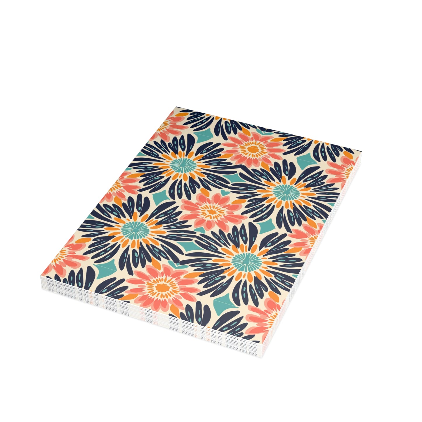 Bogolan Burst | Postcard Bundles (envelopes included) | African Wax Print |