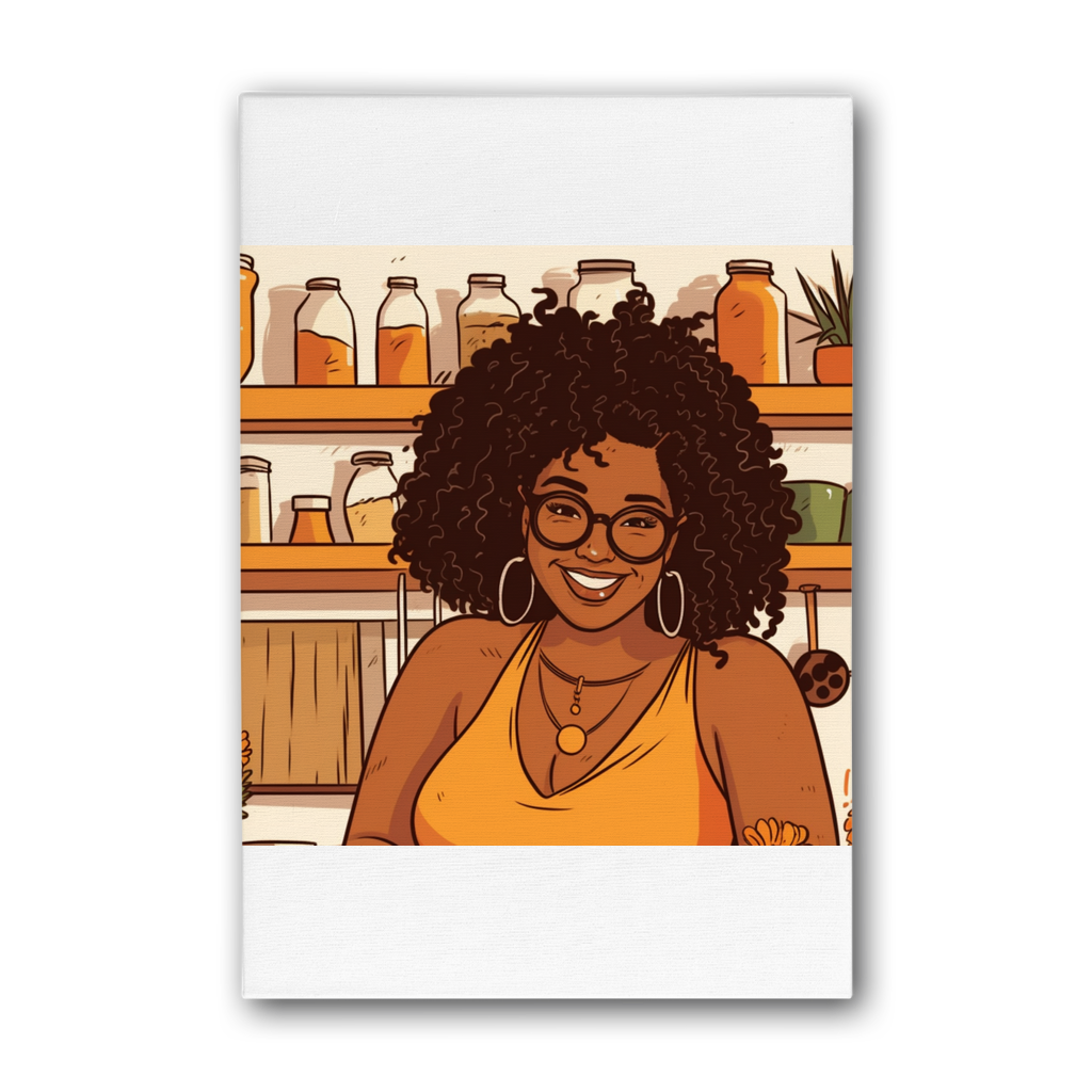 | Mimi Melanin Magic| Premium Stretched Canvas