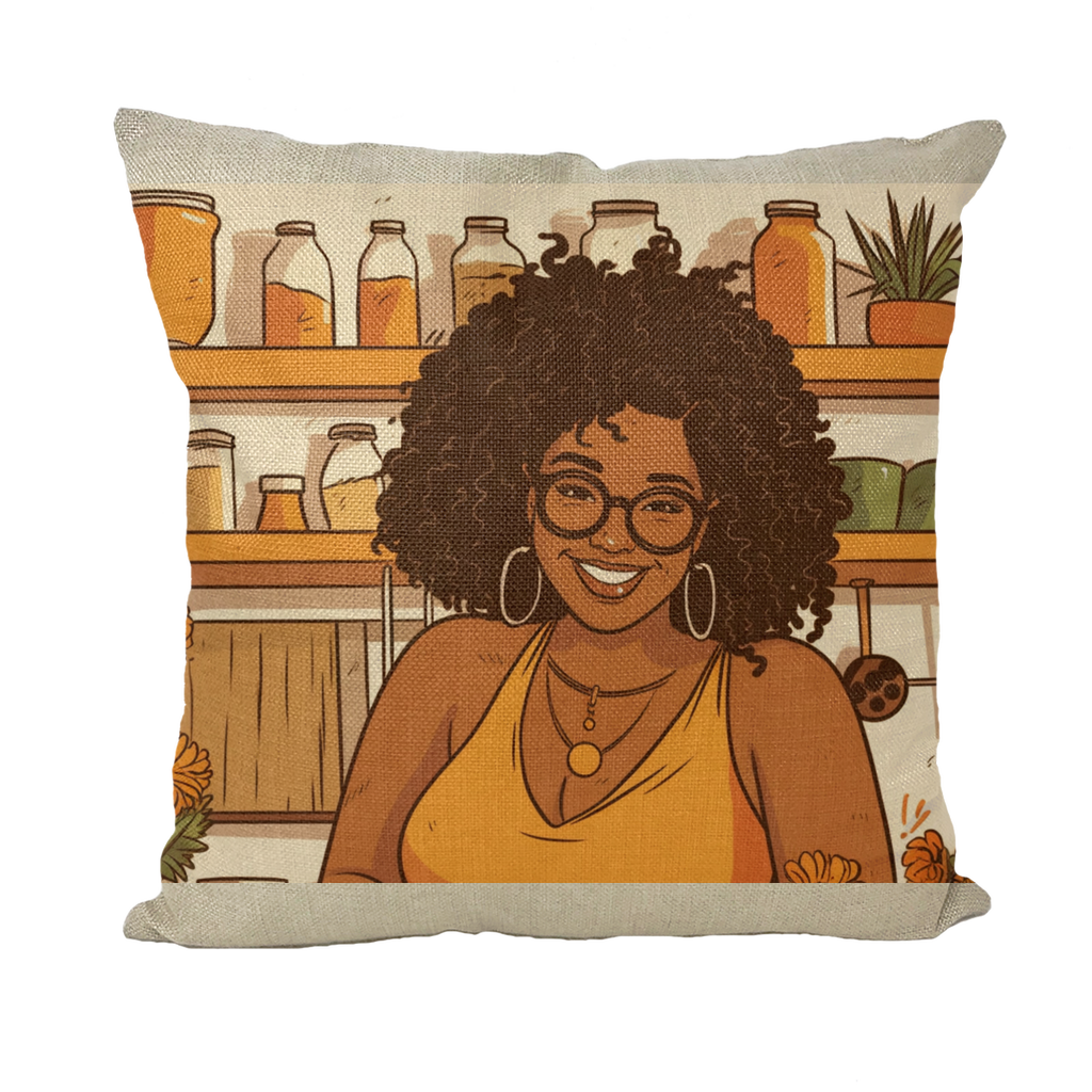 | Mimi Melanin Magic| Throw Pillow with Insert