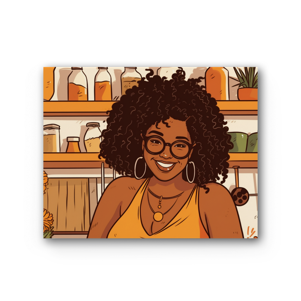 | Mimi Melanin Magic| Premium Stretched Canvas