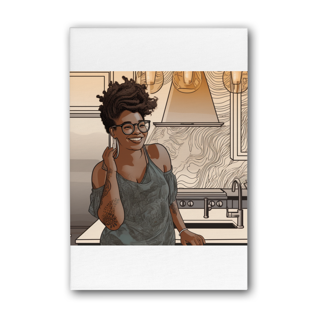 |Tamika Melanin Magic | Premium Stretched Canvas