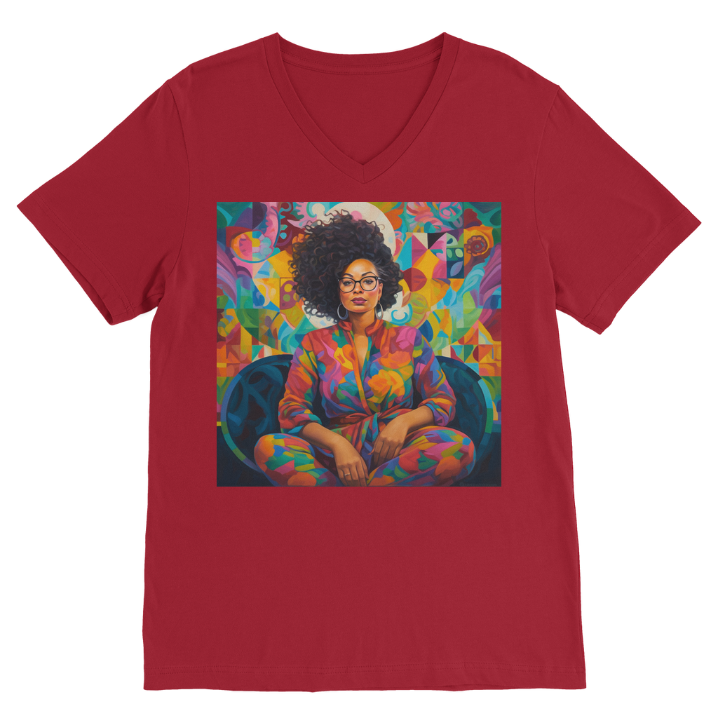 Black In Tech Collection | Kaisha | Premium V-Neck T-Shirt