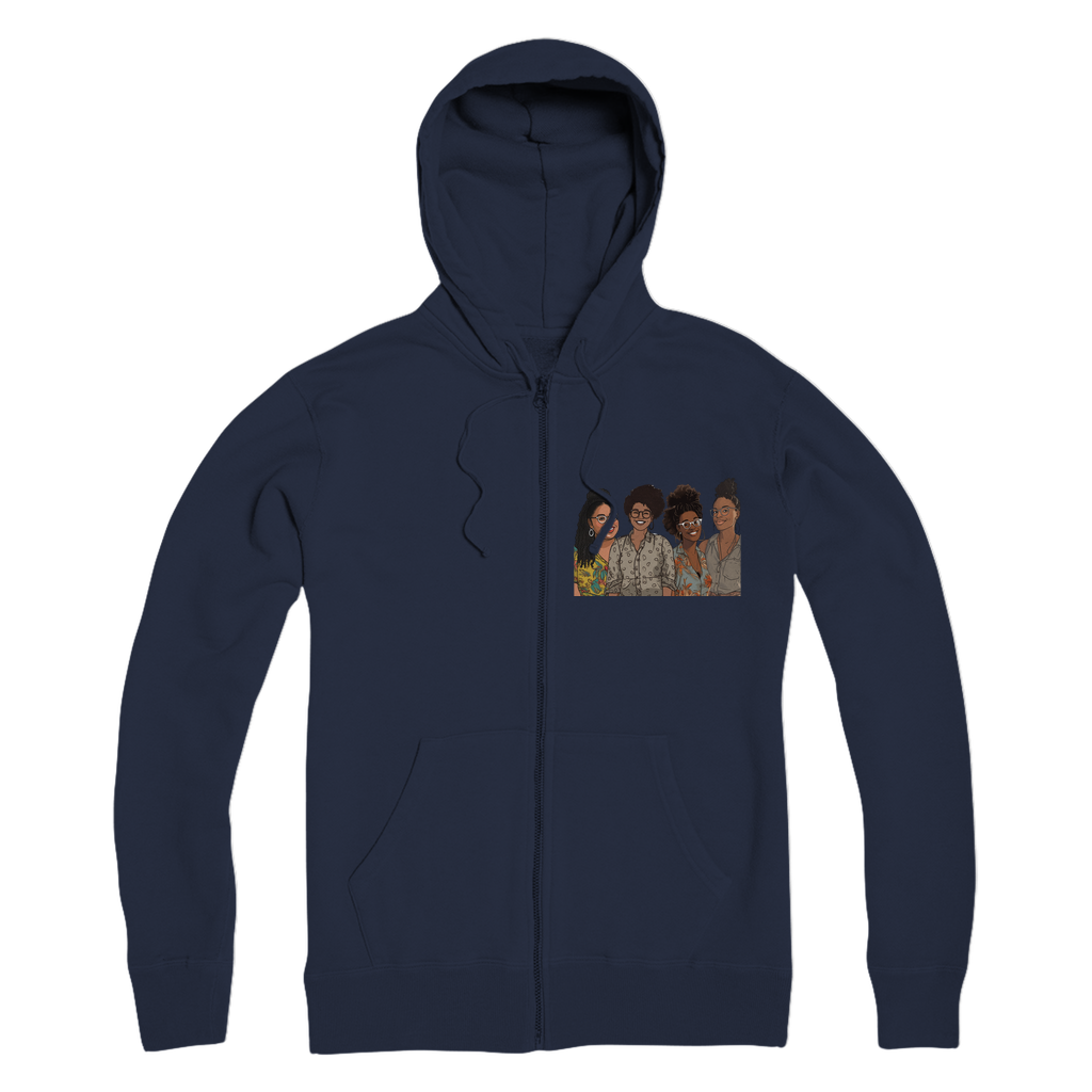 | Women's Collective | Quad Sis| Melanin Magic | Premium Adult Zip Hoodie