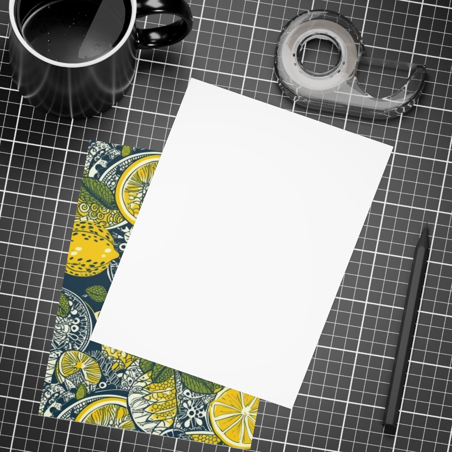 Lemons and Leaves | lemonade lace brunch Postcard Bundles (envelopes included) | African Wax Print|