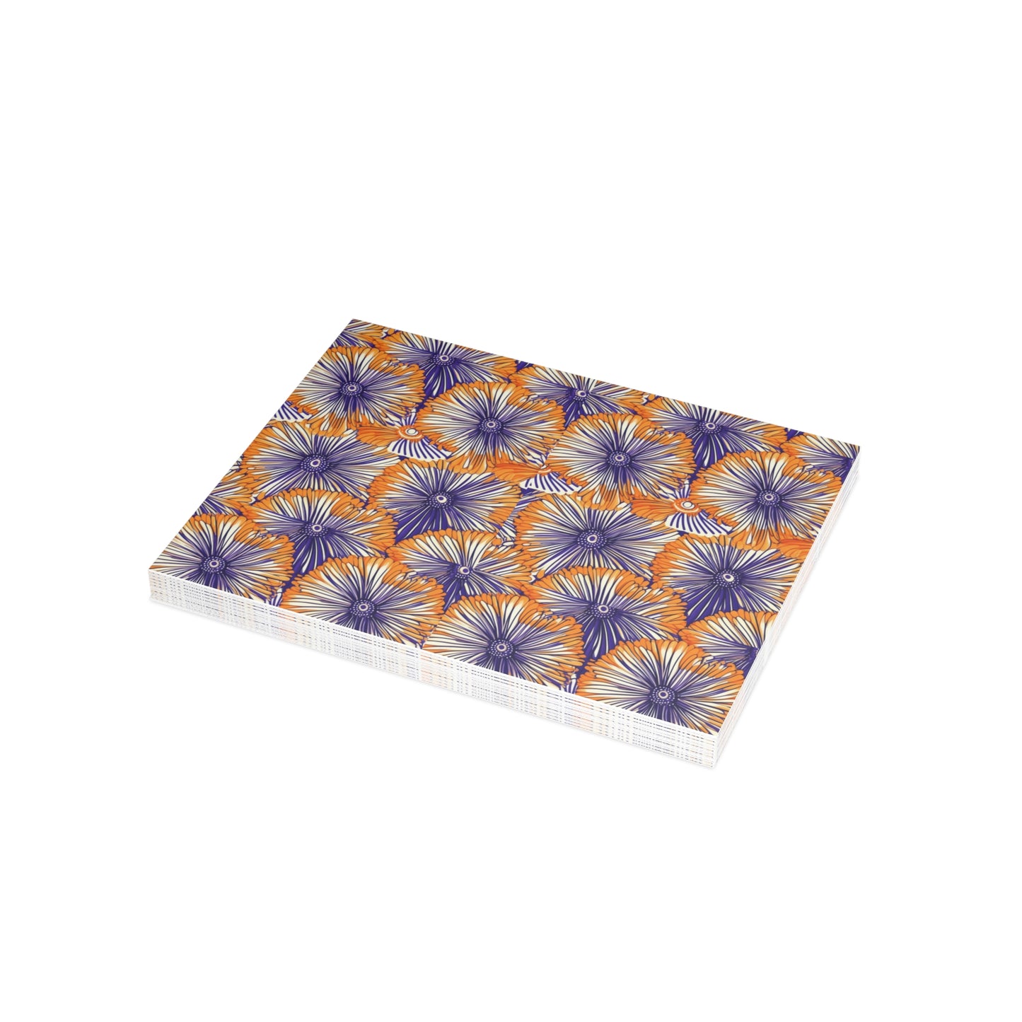 Aso Ebi Affair | Postcard Bundles (envelopes included) | African Wax Print | Orange and white|