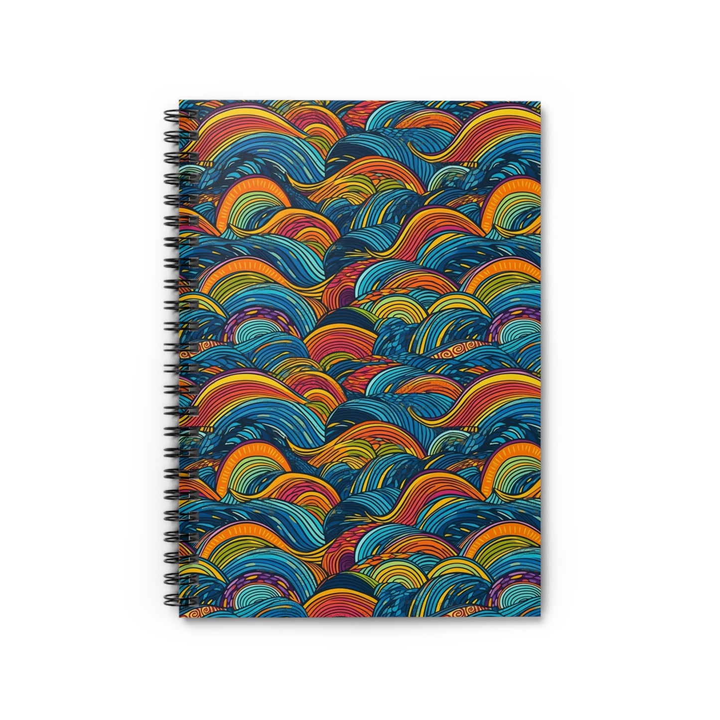 Fulani Fusion | Spiral Notebook - Ruled Line | African Wax Print |