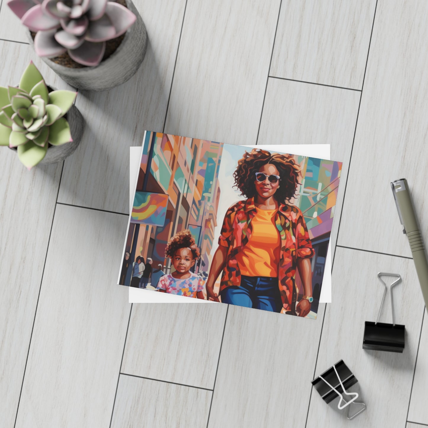 Black In Tech Collection | Mom and Me | Malia | Postcard Bundles (envelopes included) | Black Innovation |