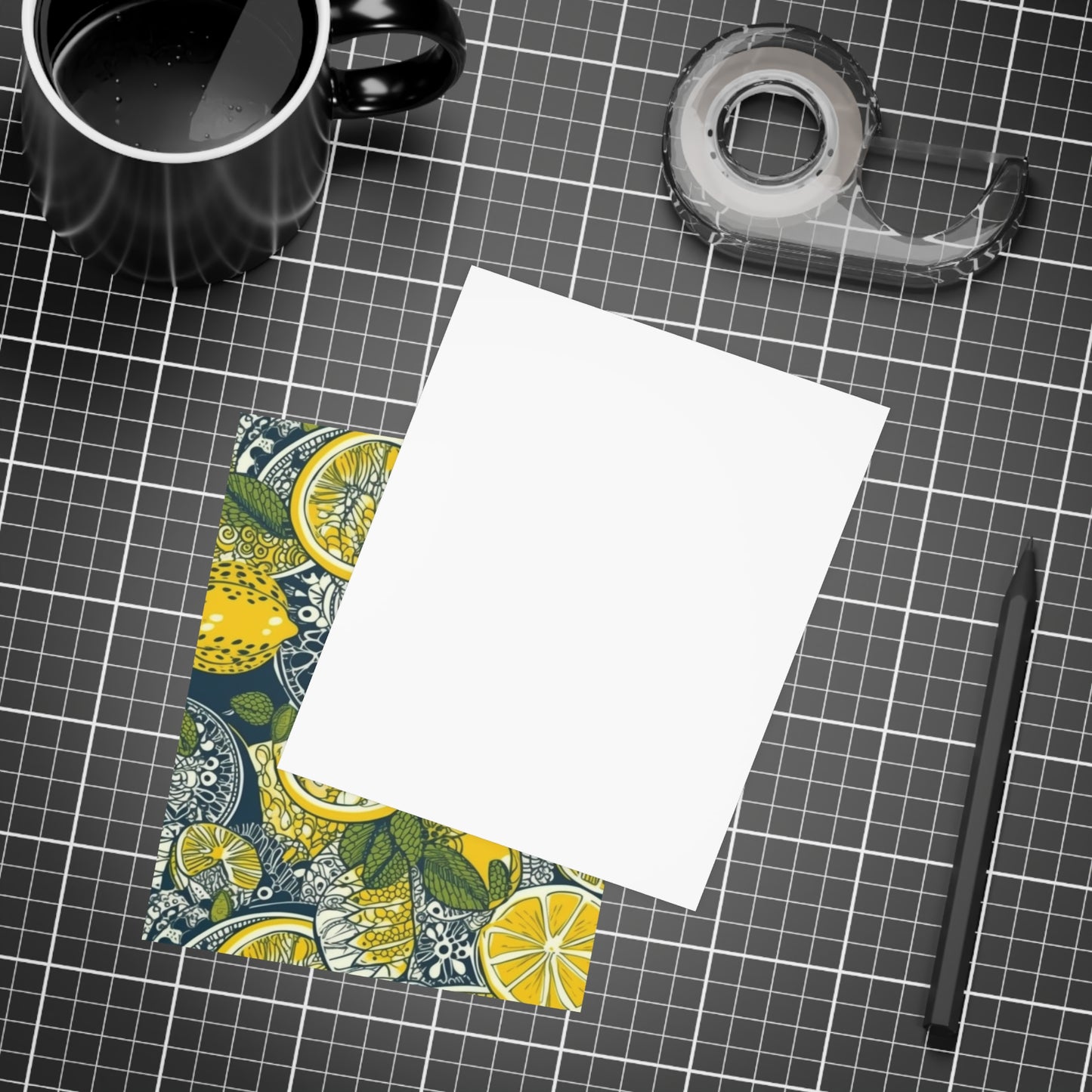 Lemons and Leaves | lemonade lace brunch Postcard Bundles (envelopes included) | African Wax Print|