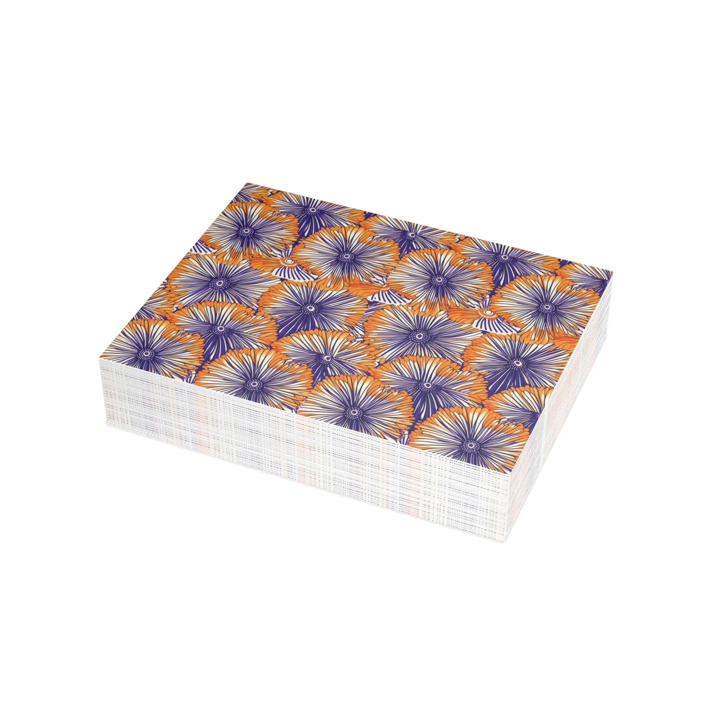 Aso Ebi Affair | Postcard Bundles (envelopes included) | African Wax Print | Orange and white|