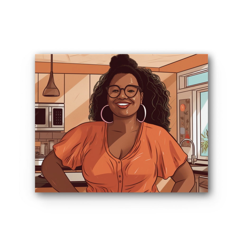 | Grace Melanin Magic | Premium Stretched Canvas