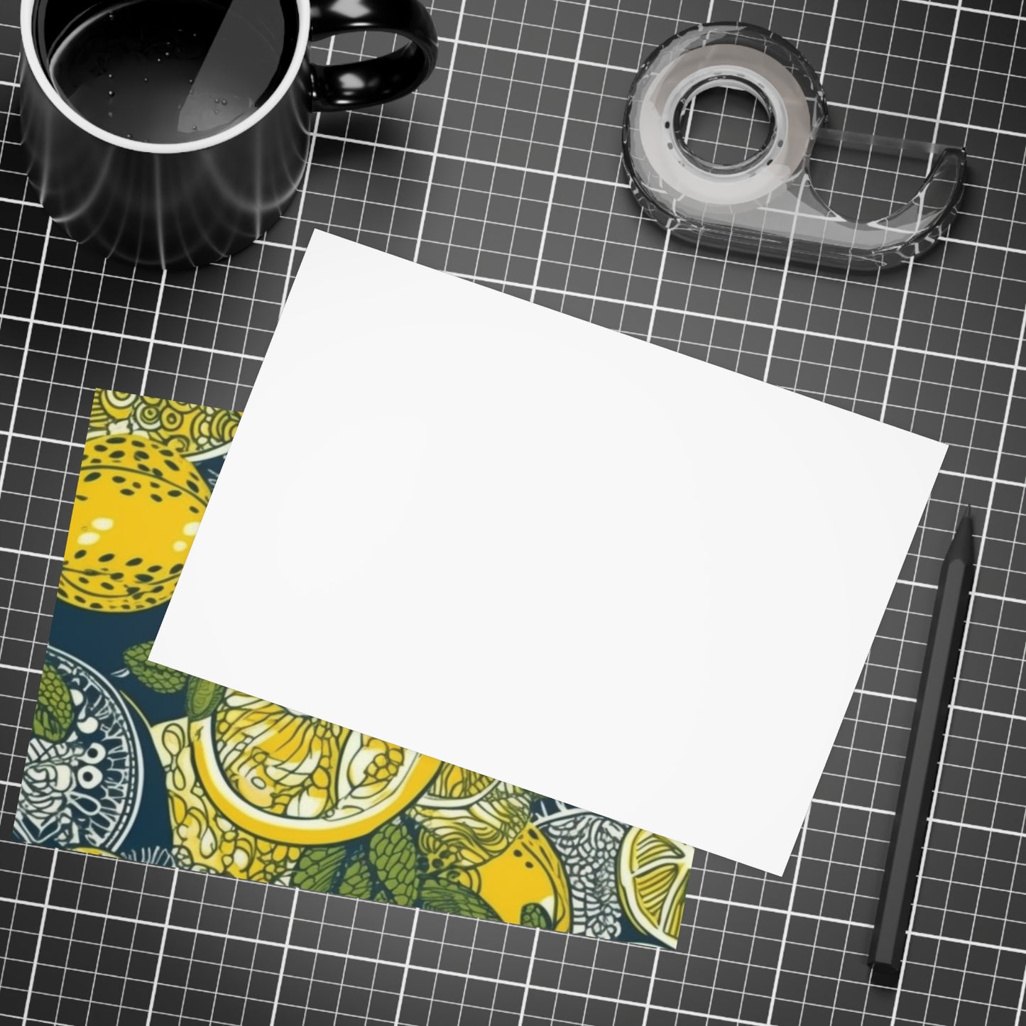 Lemons and Leaves | lemonade lace brunch Postcard Bundles (envelopes included) | African Wax Print|