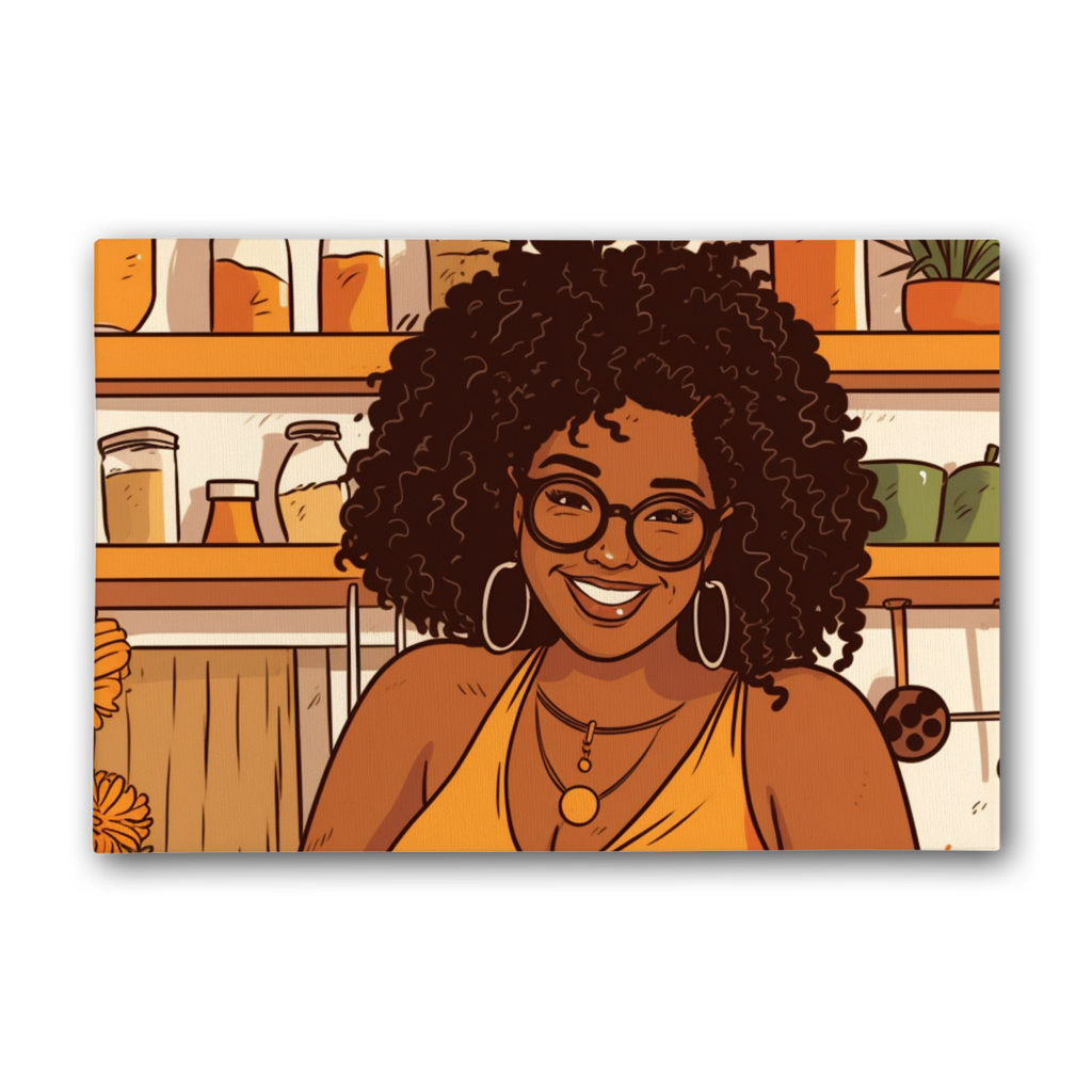 | Mimi Melanin Magic| Premium Stretched Canvas