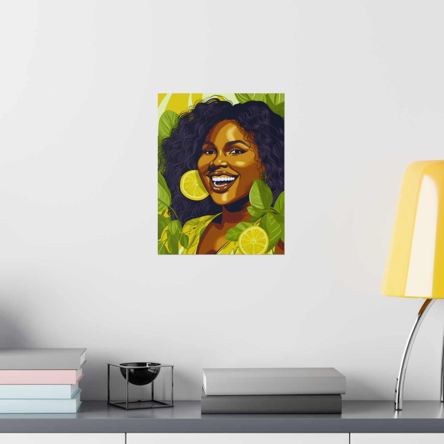 Lemons and Leaves| Premium Matte Vertical Posters