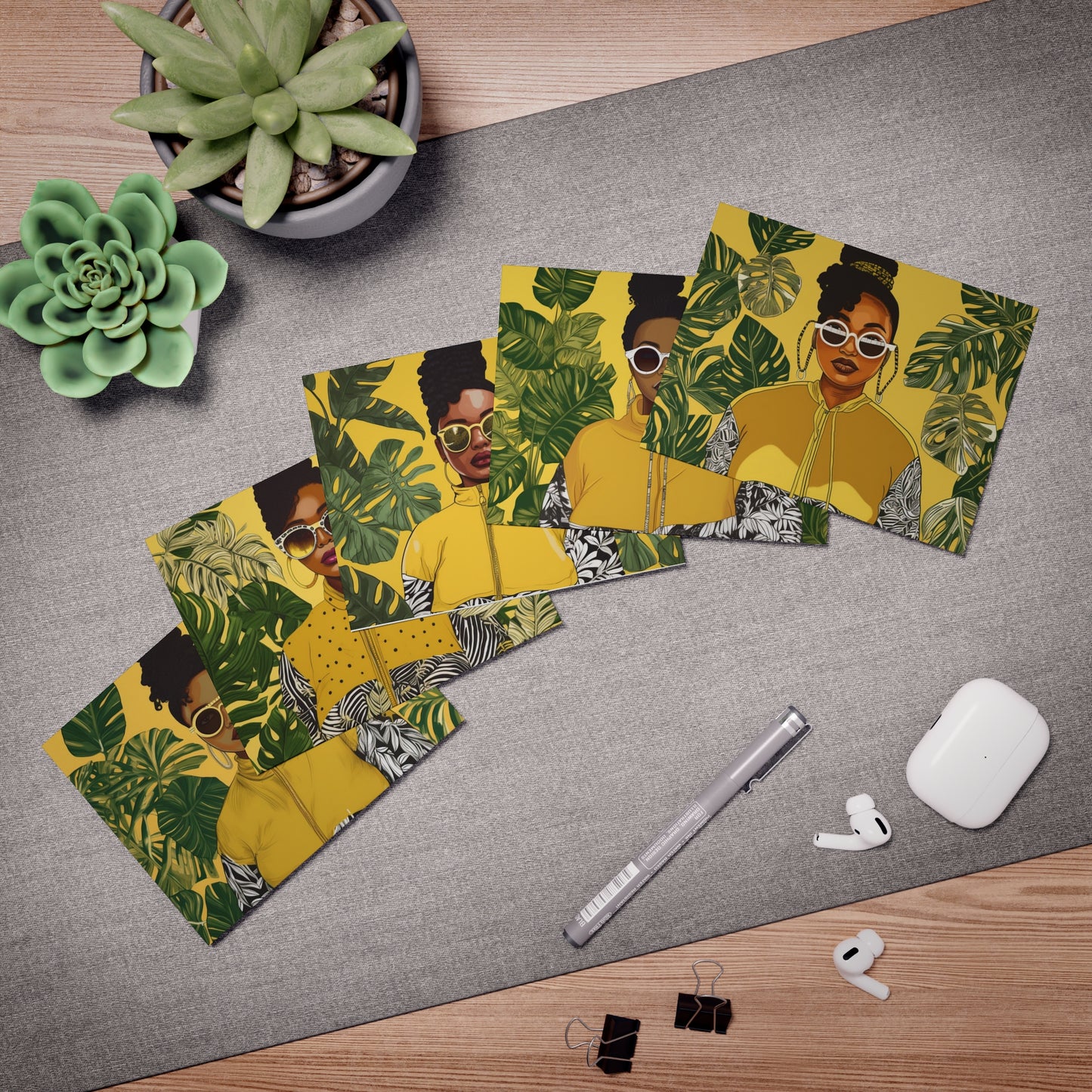 BLK | Everyday Black Magic|| Multi-Design Blank Greeting Cards | City Swag
